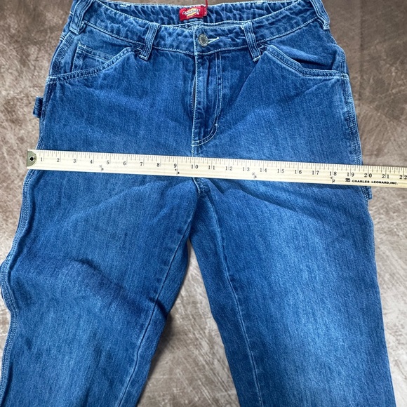 Dickies women’s Classic denim Blue Jeans carpenter pants 5/27 - Picture 8 of 12
